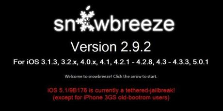 Sn0wbreeze aggiornato con supporto ad iOS 5.1 - Download