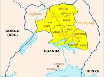 Area di origine della LRA di Joseph Kony