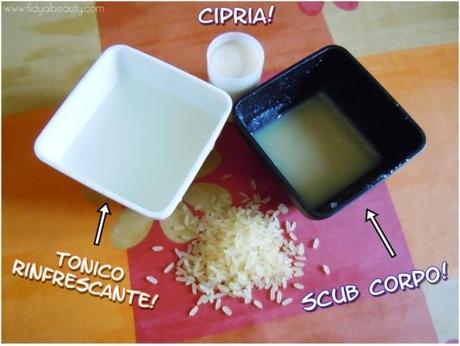 44 Experiment, Da 60 gr. di riso tre prodotti di bellezza!