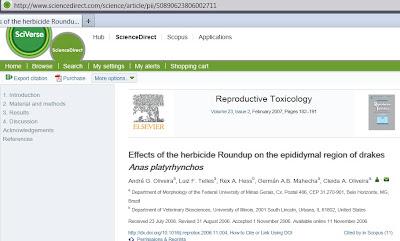 Roundup, glifosato e infertilità maschile, se la inducono negli animali la causano anche negli esseri umani?