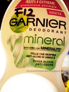 Garnier deodorant mineral: torno a parlarne male..
