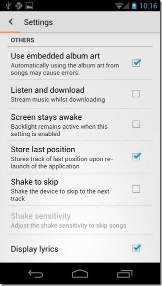 MIUI Music Player Android ICS Settings2 Download MIUI Music Player v2.39 per Android 4.0.3 ICS