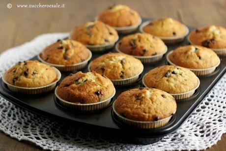 Muffin con gocce di cioccolato