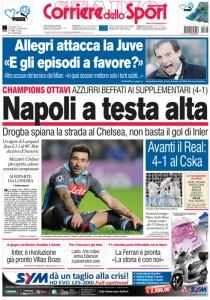 ECCO LE PRIME PAGINE DEI QUOTIDIANI IN EDICOLA! TITOLI PER IL NAPOLI .. ECCO LE PRIME PAGINE DEI QUOTIDIANI IN EDICOLA! TITOLI PER IL NAPOLI ..