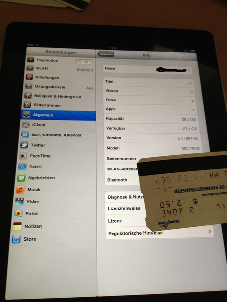 ipad2,1 5.1 settings [Flash News] Prime immagini per il Jailbreak di iPad 2 con iOS 5.1 !