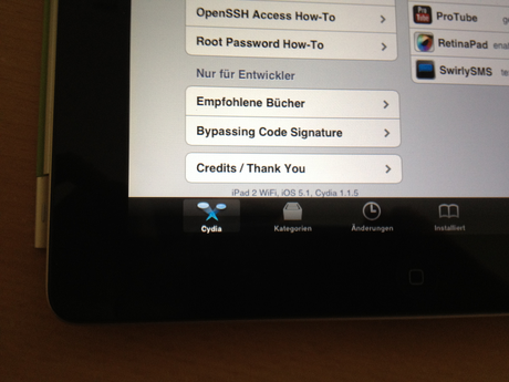 ipad2,1 5.1 cydia close [Flash News] Prime immagini per il Jailbreak di iPad 2 con iOS 5.1 !