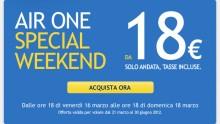 Air One: Special WeekEnd – 18€ a volo!
