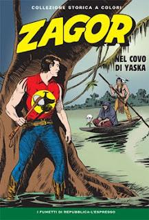 Ristampe di Zagor in edicola con l'Espresso e la Repubblica: L'urlo di Zagor echeggia immortale