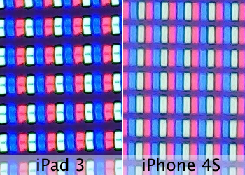 iPad iPhone Comparison Il Display Retina del nuovo iPad al microscopio, cosa è cambiato ? 