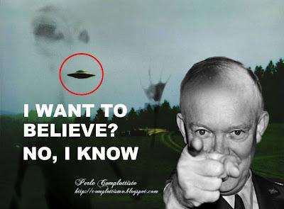 Eisenhower e la delegazione aliena