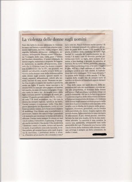 c.giorno3 001 Il “Corriere del giorno” e la lettera misogina di un lettore