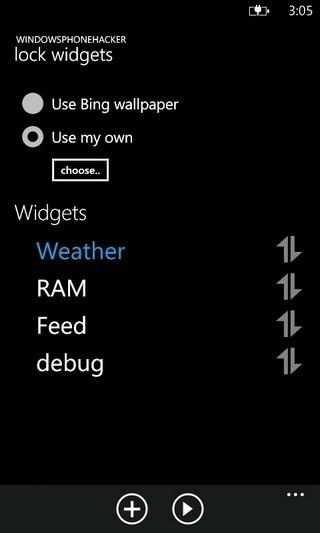 Lock Widgets WP7 Arrivano i Widget nella LockScreen di Windows Phone, ecco come installarli con Lock Widgets