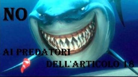 No alle imposizioni di banche e banchieri: l'articolo 18 non si tocca! 18.JPG