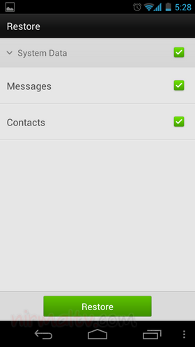 Restore3 Backup Contatti, SMS e Applicazioni su Android con Go Backup