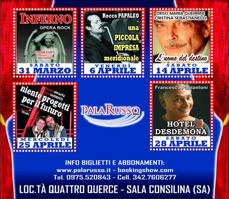 x giornale 2 Un cartellone di rilievo al Teatro Palarusso di Sala Consilina