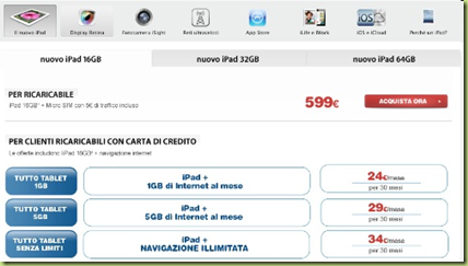 image thumb42 Tariffe Tim per il nuovo iPad 3