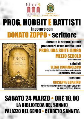 Chi va con lo Zoppo... partecipa all'incontro 'Prog, Hobbit e Battisti' alla Biblioteca del Sannio