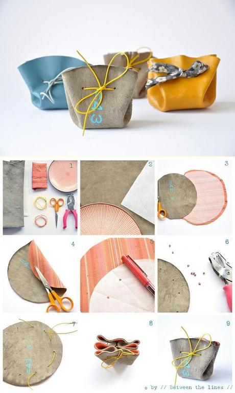 project: craft  paper for craft The ideas gifts purses  Paperblog Sunday  coin