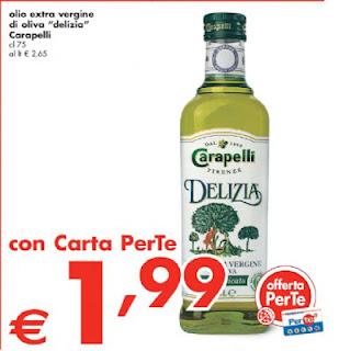 Olio Delizia Carapelli da 750 ml venduto a 1,99 centesimi presso la Despar.