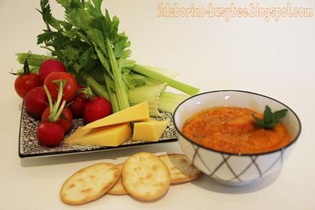 Lunch - Crema di Peperoni & Cannellini con Verdure e Formaggio