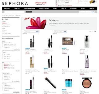 Sephora - Finalmente lo store on-line anche in Italia !