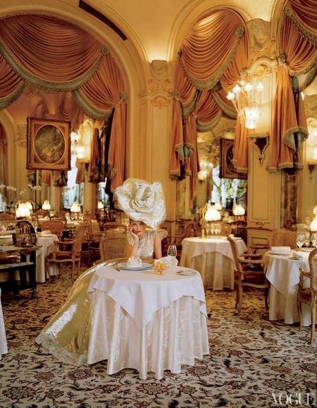 Kate Moss at the Ritz Paris  (Vogue US 2012)