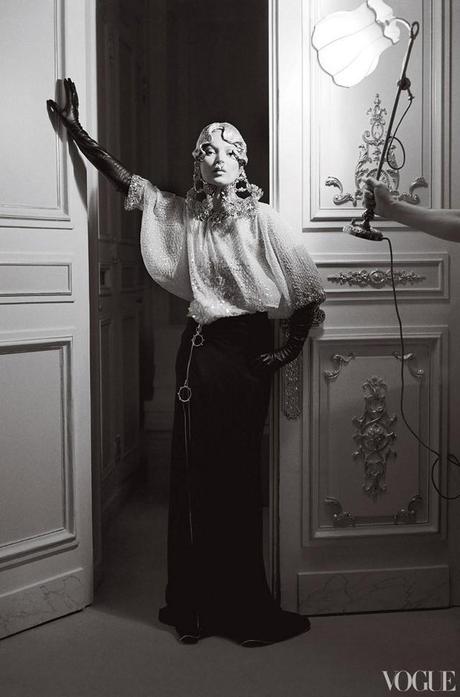 Kate Moss at the Ritz Paris  (Vogue US 2012)