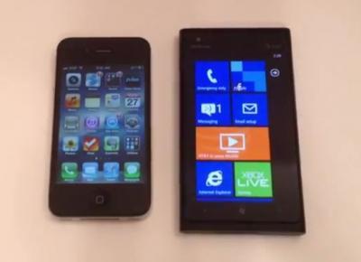 Confronto tra Nokia Lumia 900 e iPhone 4S Confronto tra Nokia Lumia 900 e iPhone 4S