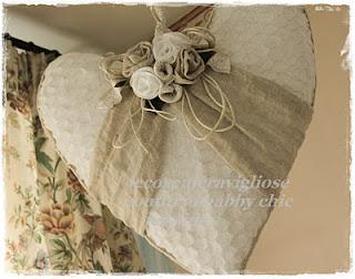 Lampade Shabby: effetto cuore