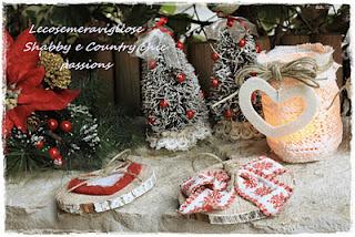 Natale shabby chic e atmosfere