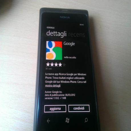 Google per Windows Phone si aggiorna alla versione 1.1! google