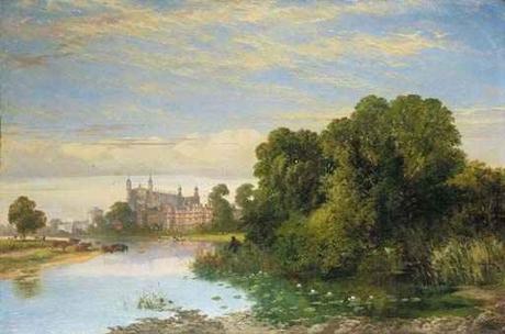 The College Chapel Eton from the Thames