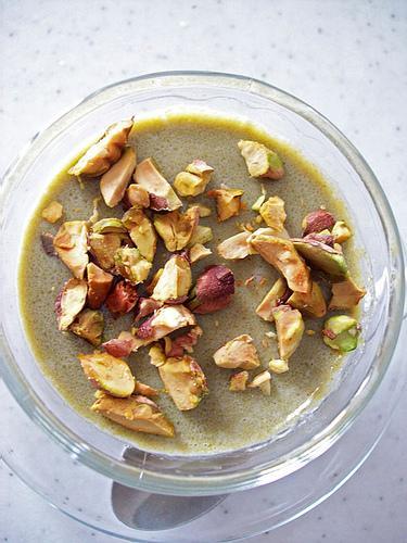 Panna cotta alla crema di pistacchi Panna cotta alla crema di pistacchi