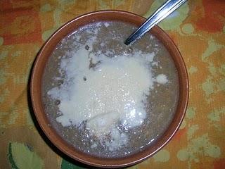 Oggi Zuppa di Funghi e Cipolle