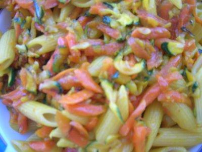 Pennette Zucchine, carote e zafferano
