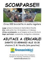 FirenzeInBici invita tutti alla manfestazione contro le rimozioni di biciclette