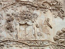 Adamo ed Eva rappresentazione del Duomo di Orvieto
