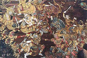La battaglia tra Rama e Ravana