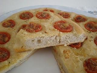 Focaccia alla barese con la pasta madre