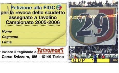 Petizione alla Figc per la revoca del titolo 2005-2006