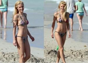 LA BELLISSIMA HUNZIKER FOTOGRAFATA A MIAMI IN BIKINI