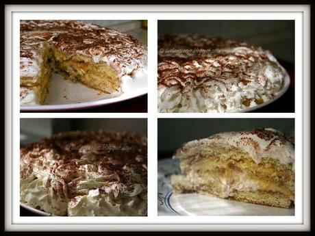 Pan di spagna all'arancia e miele, con Diplomatica al torrone Pan di spagna all'arancia e miele, con Diplomatica al torrone