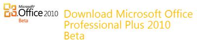 Microsoft Office Professional Plus 2010: download gratuito della beta