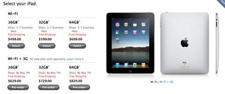 Apple iPad: il 7 Maggio arriva la versione 3G in USA