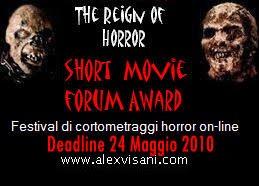 Banner del The Reign of Horror: Short Movie Forum Award