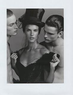 OUTRIGHT.. Vogue Russia May 2010 by Alasdair McLellan with Alessandra Ambrosio, Simon Nessman and Oskar Tranum