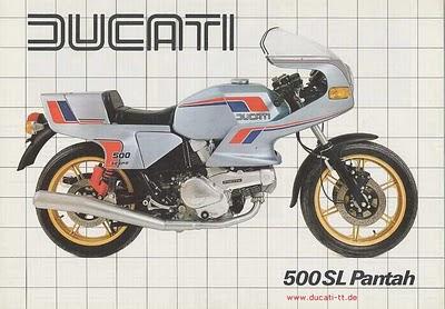 Vintage Brochures: Ducati Pantah 500 SL 1979-1980-1981