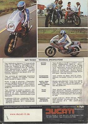 Vintage Brochures: Ducati Pantah 500 SL 1979-1980-1981