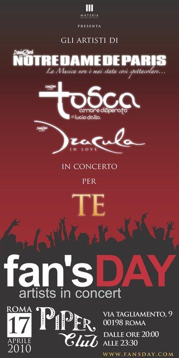 Fan'sDAY - LA DATA ROMANA SI AVVICINA! AFFRETTATEVI!!!