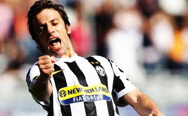 Juventus-Bari 3-0: Per Del piero ci sono ancora speranze di Champions